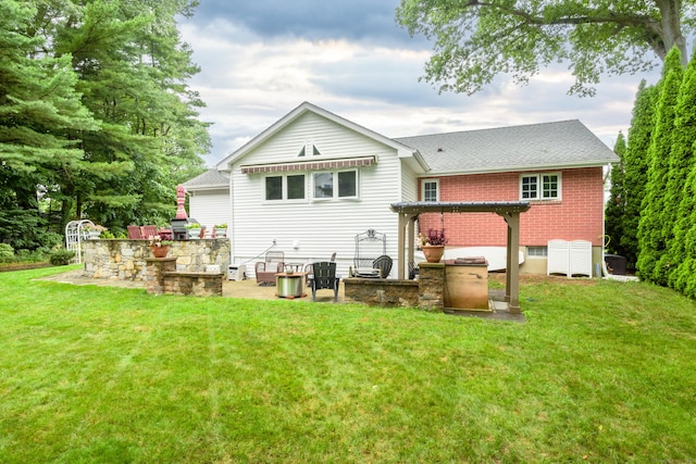 92 Grove Beach Rd S, Westbrook, CT 06498 - rear view of property with a lawn and a shingled roof