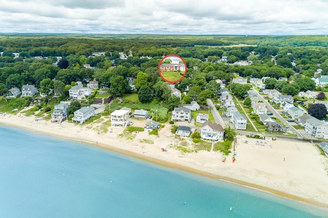 92 Grove Beach Rd S, Westbrook, CT 06498 - aerial view of residential area with expansive coastline and a heavily wooded area