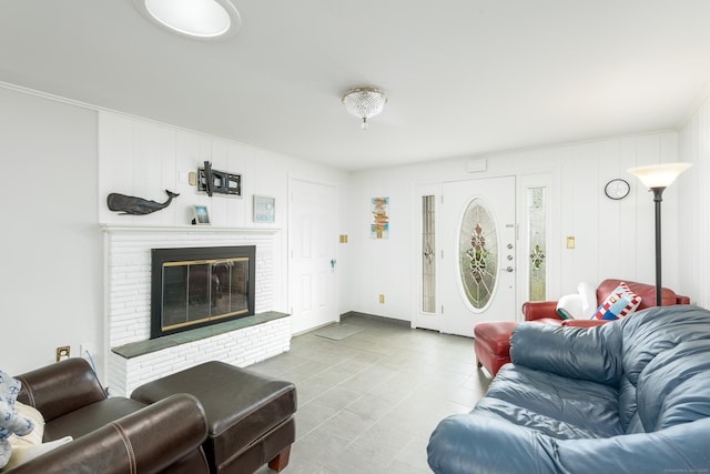 92 Grove Beach Rd S, Westbrook, CT 06498 - living area featuring a fireplace