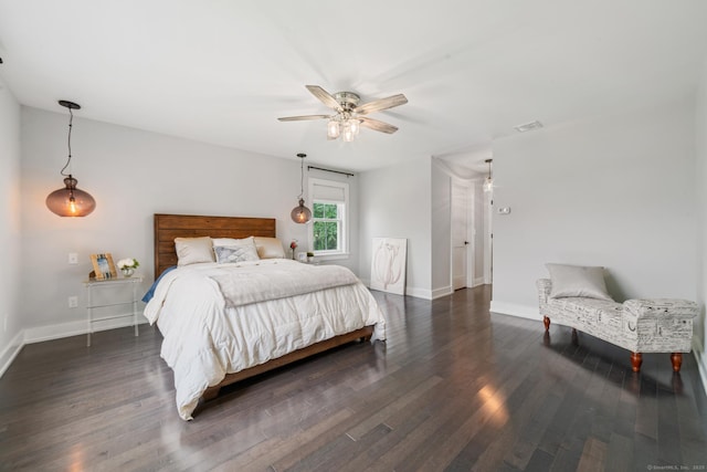98A Tower Rd, Brookfield, CT 06804 - bedroom featuring dark wood-style flooring and ceiling fan