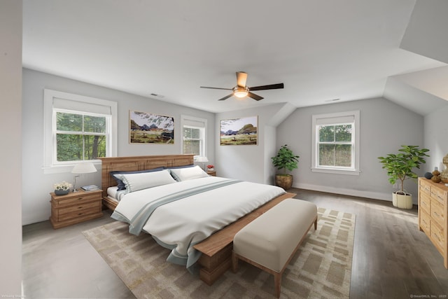 98A Tower Rd, Brookfield, CT 06804 - bedroom with light wood-type flooring, ceiling fan, and lofted ceiling
