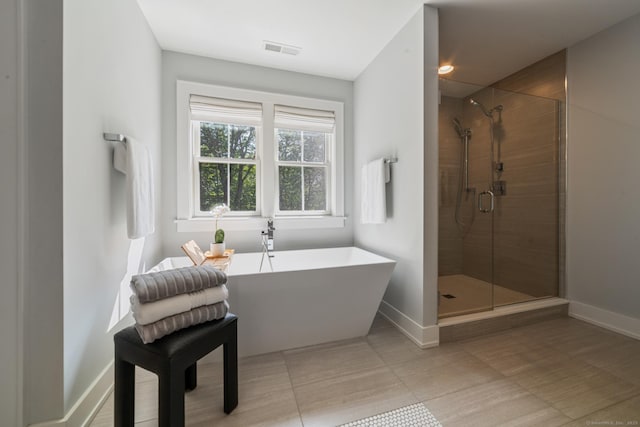 98A Tower Rd, Brookfield, CT 06804 - full bathroom with a freestanding tub and a stall shower