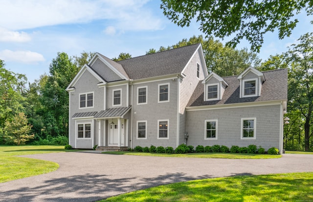 98A Tower Rd, Brookfield, CT 06804 - view of front of house featuring a shingled roof and a front yard