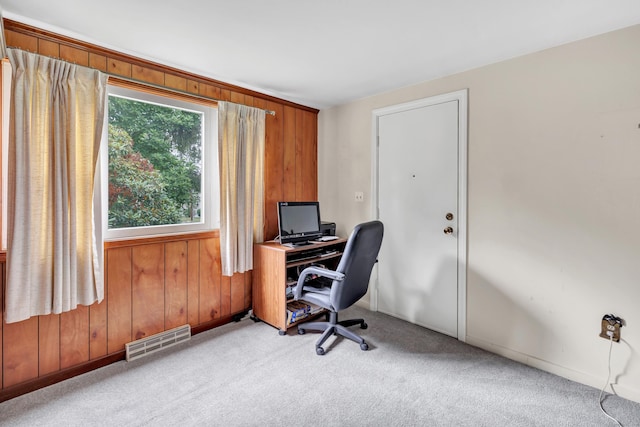46 W St, Shelton, CT 06484 - carpeted office space featuring wooden walls