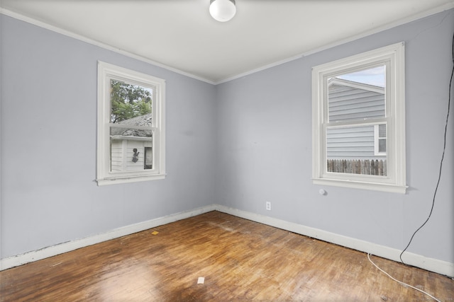 484 Reitter St W, Stratford, CT 06614 - spare room featuring crown molding and wood finished floors