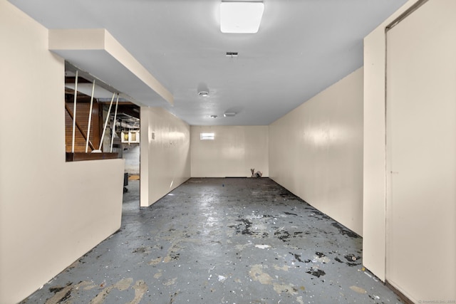 484 Reitter St W, Stratford, CT 06614 - unfurnished room with concrete flooring and stairs