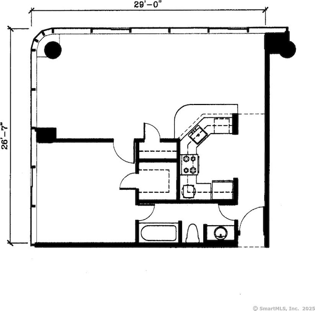 127 Greyrock Pl Apt 1401, Stamford, CT 06901 - view of room layout