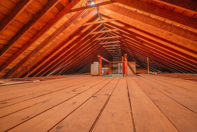 226 Stanwich Rd, Greenwich, CT 06830 - unfinished attic featuring an upstairs landing