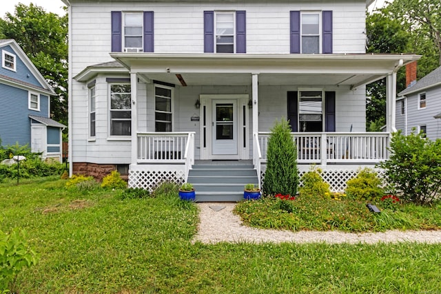 47 Silver St, Middletown, CT 06457 - american foursquare style home featuring a porch
