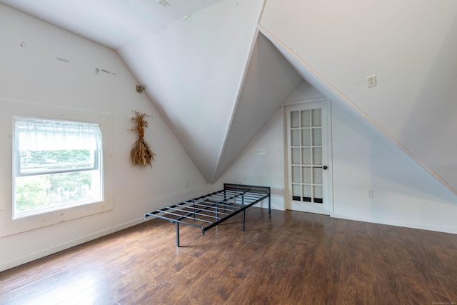 47 Silver St, Middletown, CT 06457 - playroom featuring wood finished floors and vaulted ceiling
