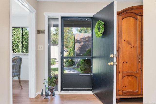 583 Heritage Vlg Unit A, Southbury, CT 06488 - foyer entrance with wood finished floors and plenty of natural light