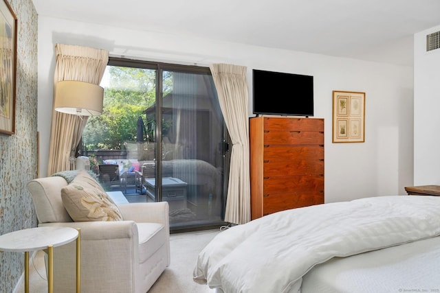 583 Heritage Vlg Unit A, Southbury, CT 06488 - bedroom with access to exterior and carpet flooring