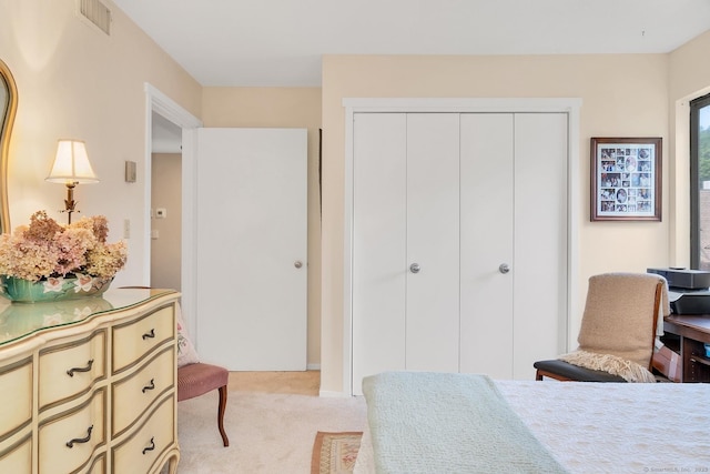 583 Heritage Vlg Unit A, Southbury, CT 06488 - bedroom featuring light colored carpet and a closet