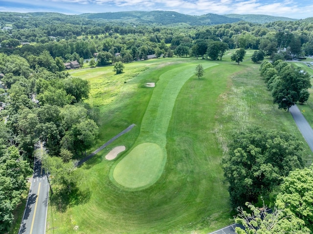 583 Heritage Vlg Unit A, Southbury, CT 06488 - aerial overview of property's location featuring a mountainous background and a local golf course