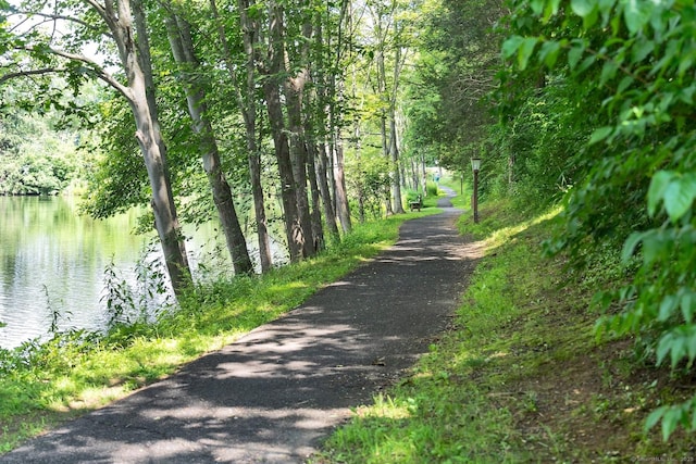 583 Heritage Vlg Unit A, Southbury, CT 06488 - view of road featuring a water view and a wooded view