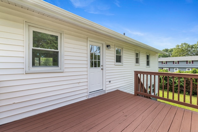 231 Lincolndale Dr, Waterbury, CT 06704 - view of wooden deck