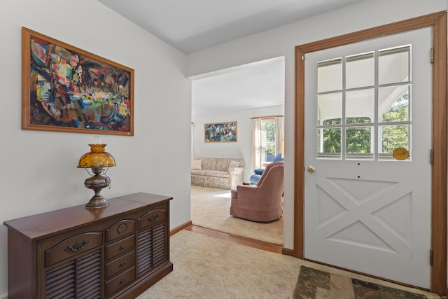 8 Nelson Dr, East Lyme, CT 06333 - carpeted entrance foyer with baseboards