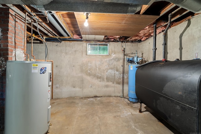 8 Nelson Dr, East Lyme, CT 06333 - basement with water heater and heating fuel