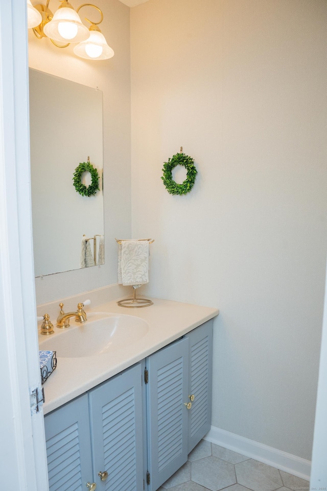 95 Holly Mar Hill Rd, North Branford, CT 06472 - bathroom featuring vanity and tile patterned flooring
