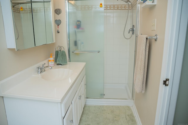 95 Holly Mar Hill Rd, North Branford, CT 06472 - bathroom featuring a stall shower and vanity