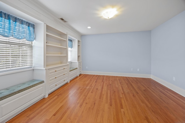 12 Marc Dr, Watertown, CT 06795 - unfurnished room with light wood-type flooring and built in shelves