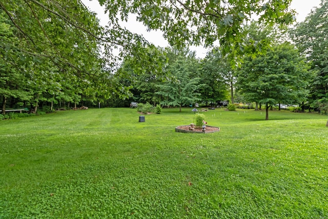 534 Norwich Ave, Colchester, CT 06415 - view of green lawn featuring view of wooded area