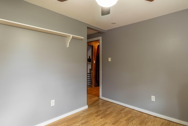 534 Norwich Ave, Colchester, CT 06415 - spare room featuring ceiling fan and wood finished floors