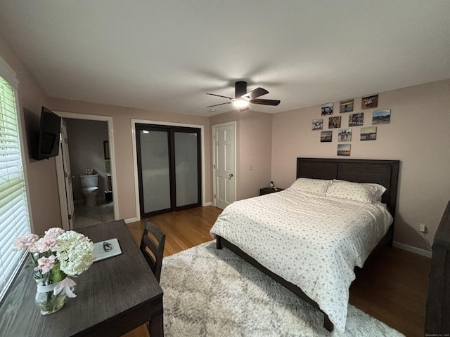 11 Obed Hts, Old Saybrook, CT 06475 - bedroom featuring wood finished floors and a ceiling fan