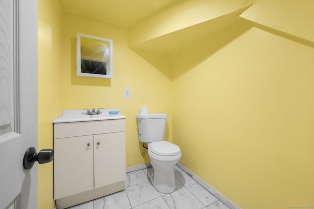 28 W High St, New London, CT 06320 - bathroom featuring vanity and marble finish floors