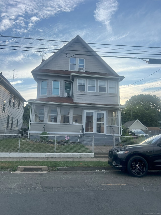155 Summerfield Ave, Bridgeport, CT 06610 - view of front of property with a fenced front yard