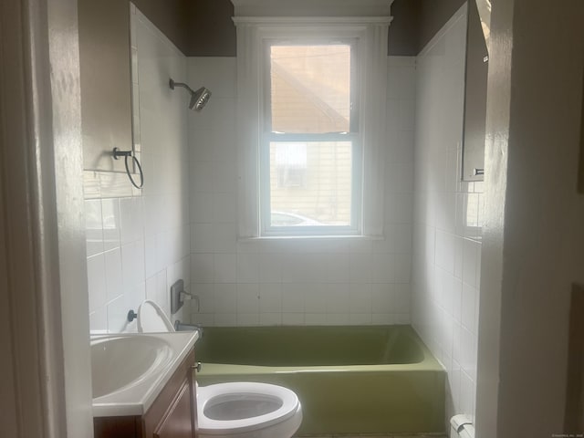 155 Summerfield Ave, Bridgeport, CT 06610 - bathroom featuring vanity and shower / bath combination