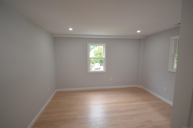 401 Unity Rd, Trumbull, CT 06611 - spare room featuring light wood-style flooring and recessed lighting