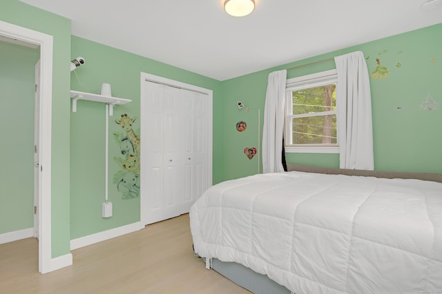 37 Cedar Ln, Beacon Falls, CT 06403 - bedroom with light wood finished floors and a closet