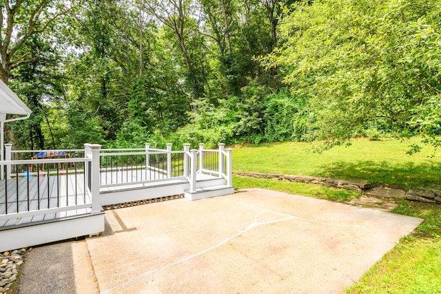 37 Cedar Ln, Beacon Falls, CT 06403 - view of patio / terrace with a deck