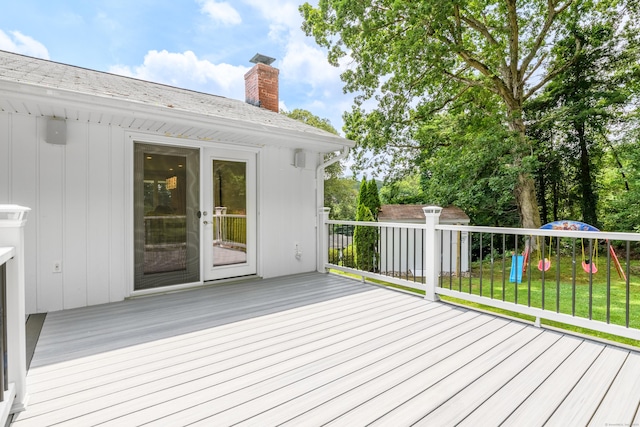 37 Cedar Ln, Beacon Falls, CT 06403 - wooden deck featuring a yard