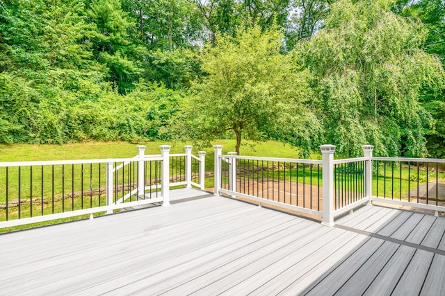 37 Cedar Ln, Beacon Falls, CT 06403 - wooden deck featuring a lawn
