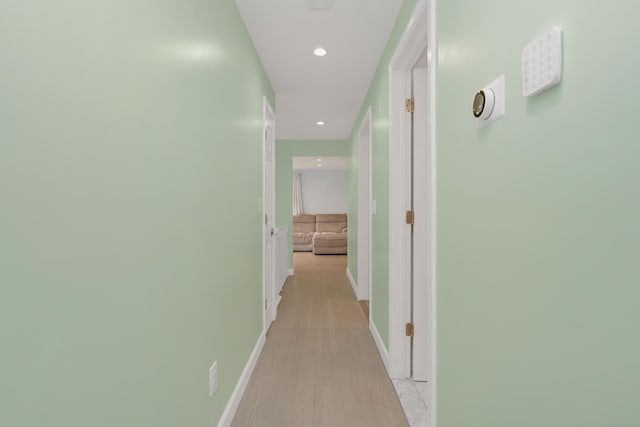 37 Cedar Ln, Beacon Falls, CT 06403 - hall featuring recessed lighting and light wood-style flooring