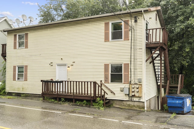 190 Main St, Plainfield, CT 06354 - back of house featuring a wooden deck