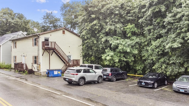 190 Main St, Plainfield, CT 06354 - view of front of house with uncovered parking and stairway