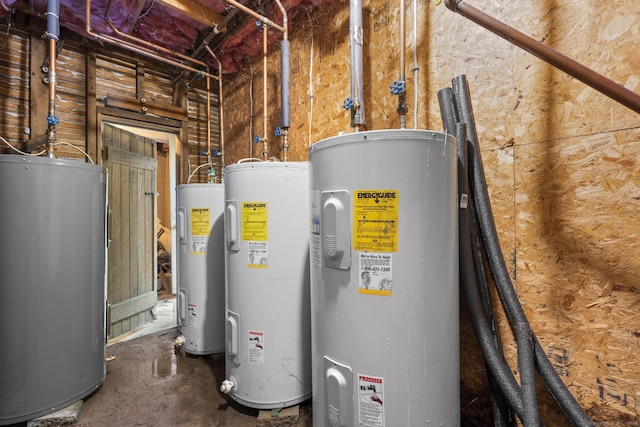 190 Main St, Plainfield, CT 06354 - utility room featuring water heater