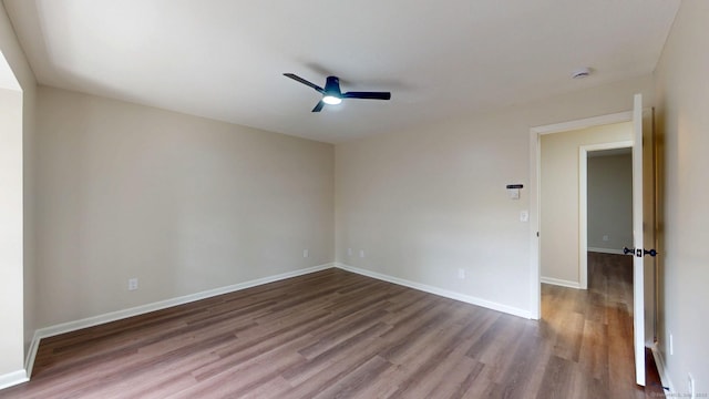 10 Cianci Ave Apt 9, Plainville, CT 06062 - empty room with ceiling fan and wood finished floors