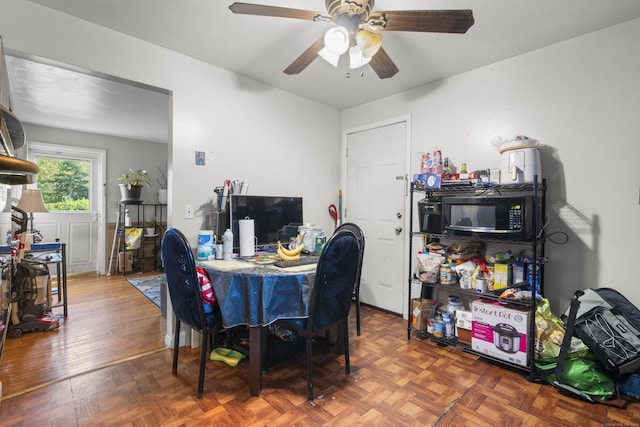 81 W Easton St, Hamden, CT 06514 - dining room with a ceiling fan