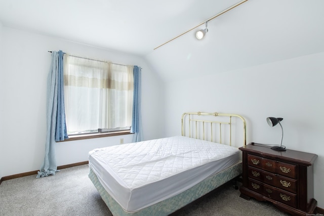 22 Ledgewood Rd, Redding, CT 06896 - carpeted bedroom with lofted ceiling and baseboards