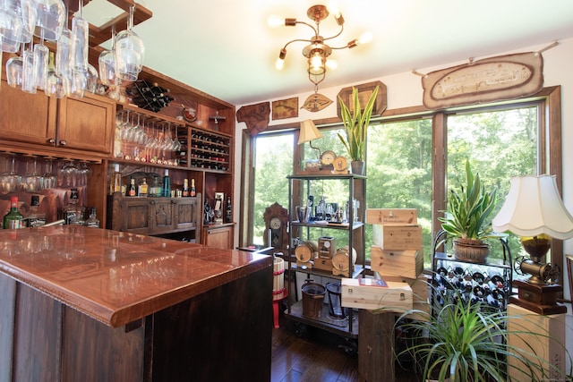 22 Ledgewood Rd, Redding, CT 06896 - indoor dry bar with wood-type flooring