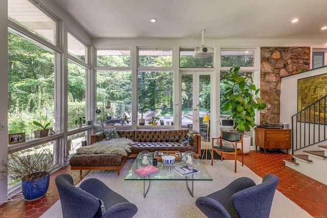 96 Sherman Rd, New Milford, CT 06776 - sunroom featuring french doors