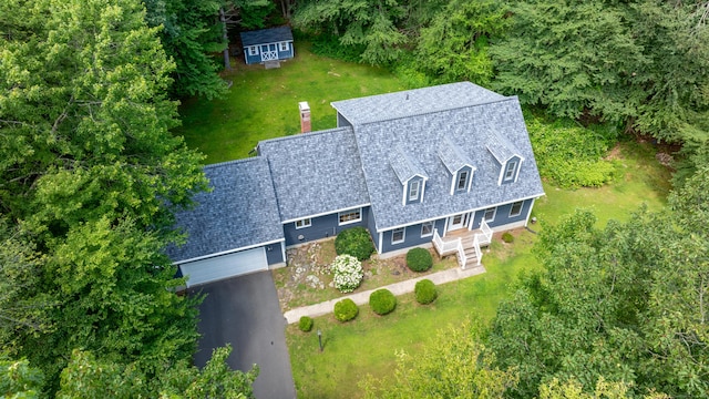 46 Ryan Rd, Tolland, CT 06084 - view from above of property