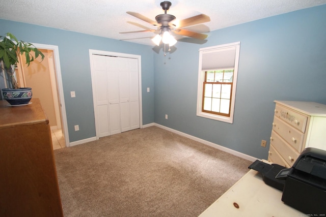 46 Ryan Rd, Tolland, CT 06084 - living area with a ceiling fan, carpet, and a textured ceiling