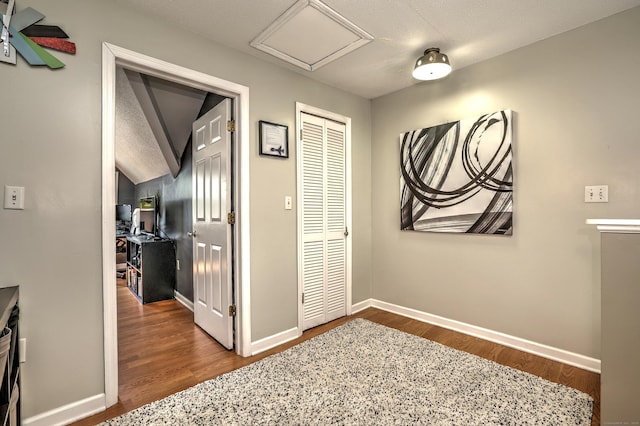 685 Quinnipiac Ave Unit 685, New Haven, CT 06513 - hallway with wood finished floors and attic access