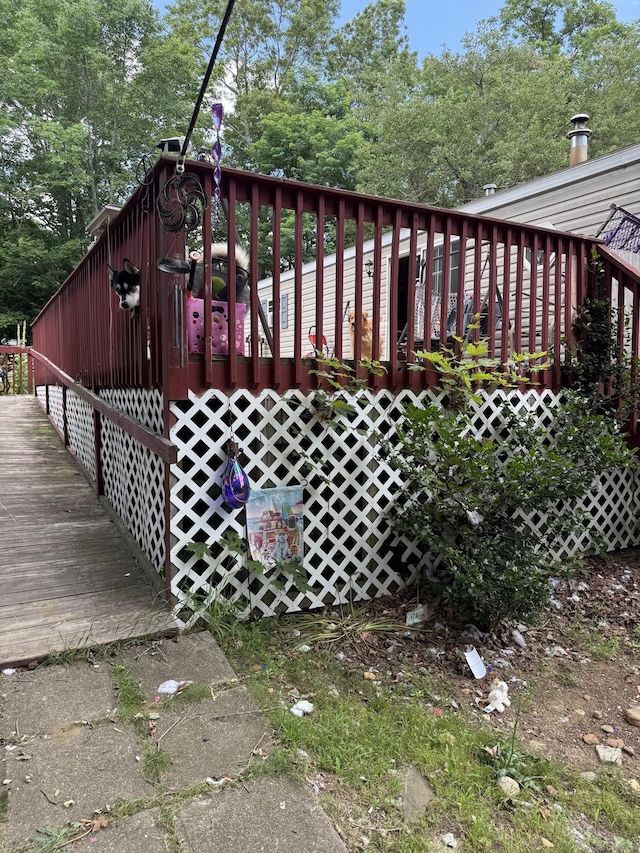 40 Ference Rd, Ashford, CT 06278 - deck featuring view of scattered trees