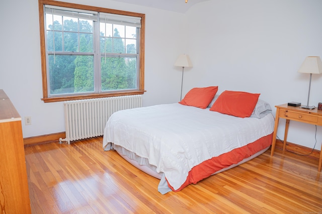 65 Willard St, Hamden, CT 06518 - bedroom featuring radiator and wood finished floors